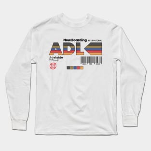 Vintage Adelaide ADL Australia Retro Travel Long Sleeve T-Shirt